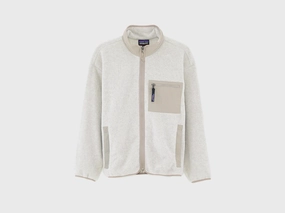 Glow In The Dark Trim Seasonal Trend Women's Synchilla Fleece Jacket  (251 / W / OATMEAL)