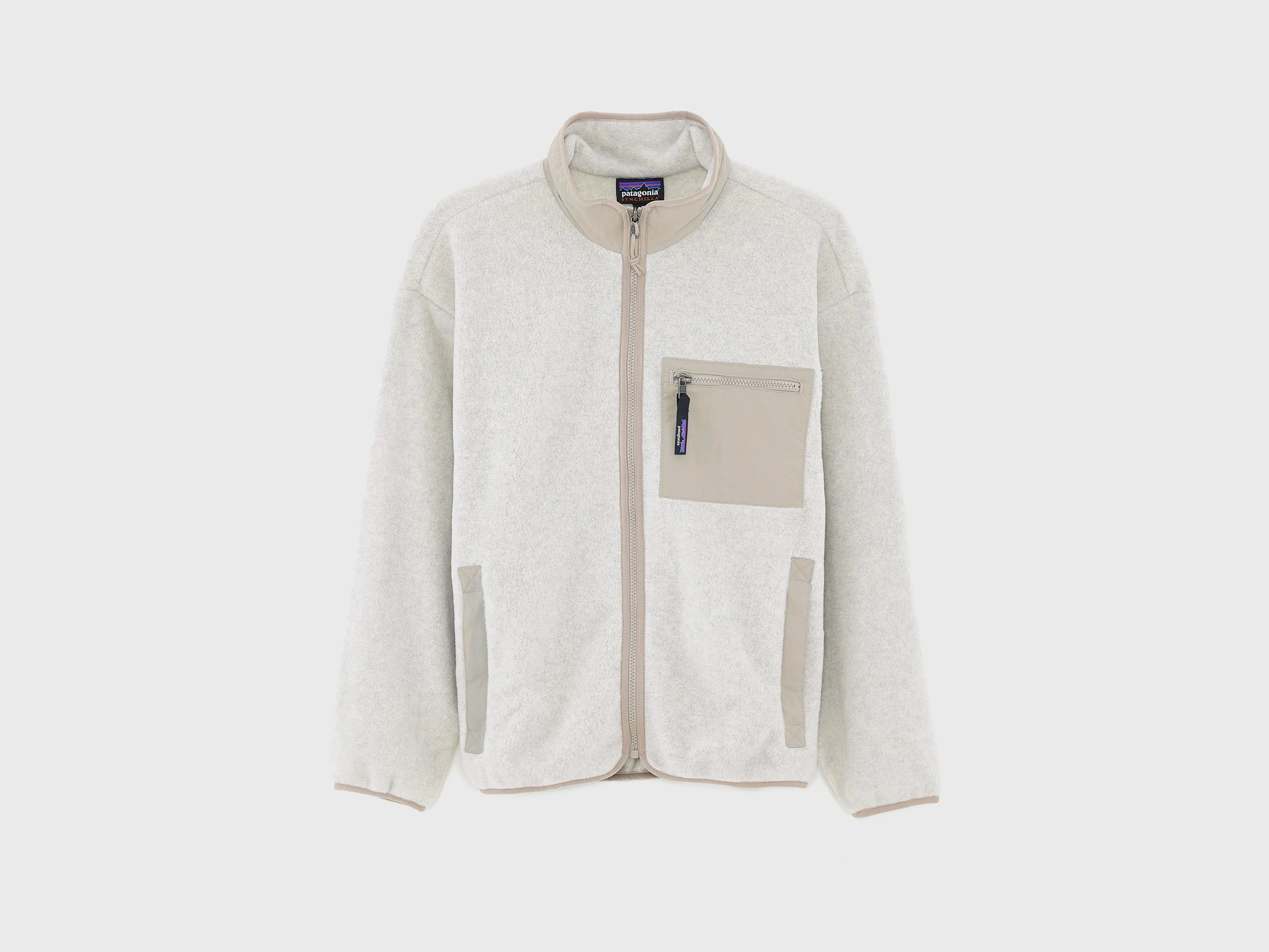 Glow In The Dark Trim Seasonal Trend Women's Synchilla Fleece Jacket  (251 / W / OATMEAL)