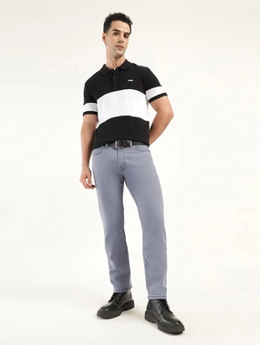 Soft Touch Men's 511 Grey Slim Fit Mid Rise Jeans