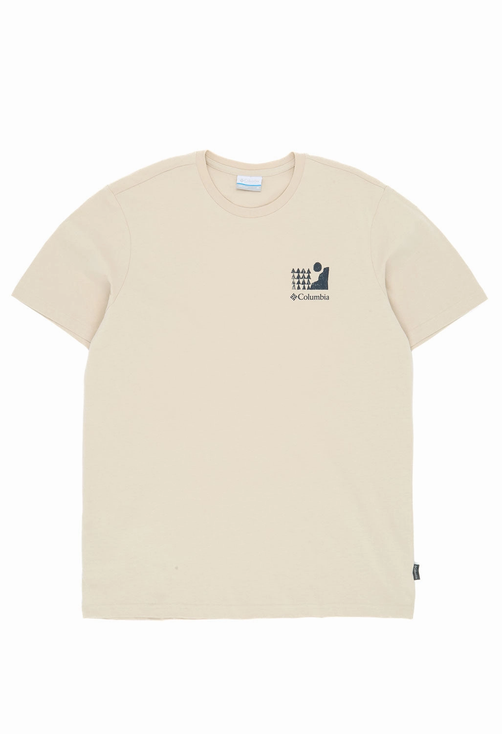 Columbia Men's Explorers Canyon Back Print T-Shirt - Dark Stone / Explore Outdoors Reinforced Shoulders