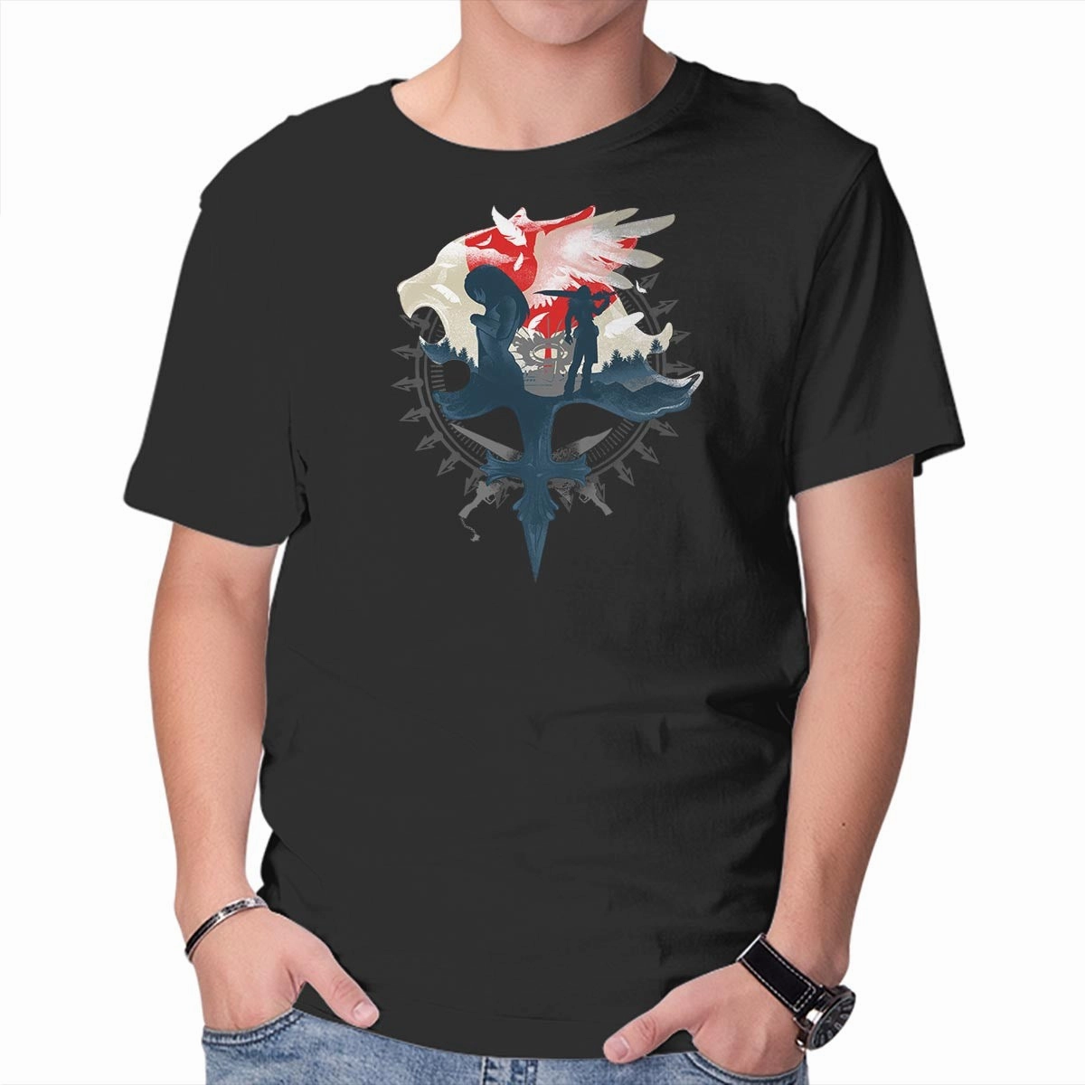 Classic Crew Neck Gunblades and Angels