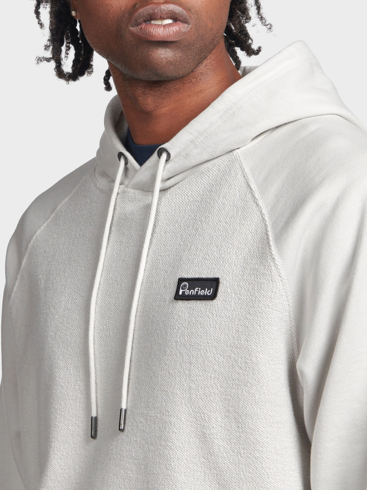 Lounge Style Reverse Loopback Hoodie in Nimbus Cloud