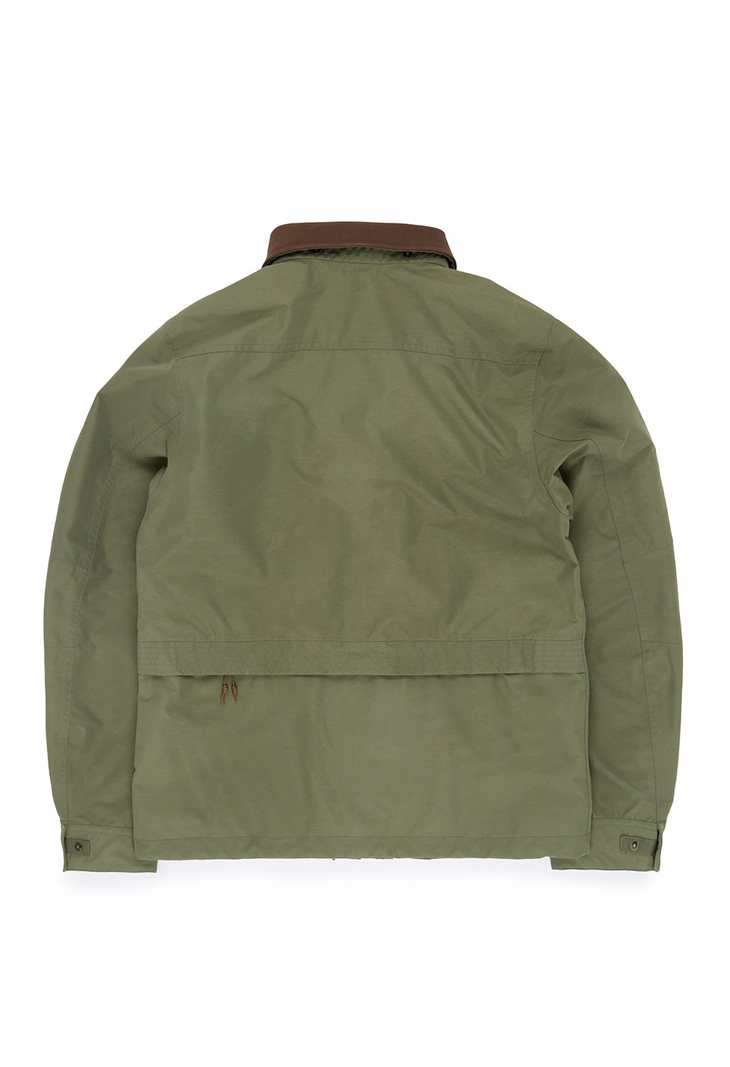 Danner Men's Woodsman 2L GTX Jacket - Dusty Olive Ergonomic Shoulder Cut Pocket Details