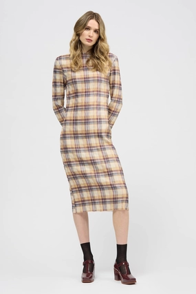 Riptide Dress Yellow Check Seasonal piece Refined Finish