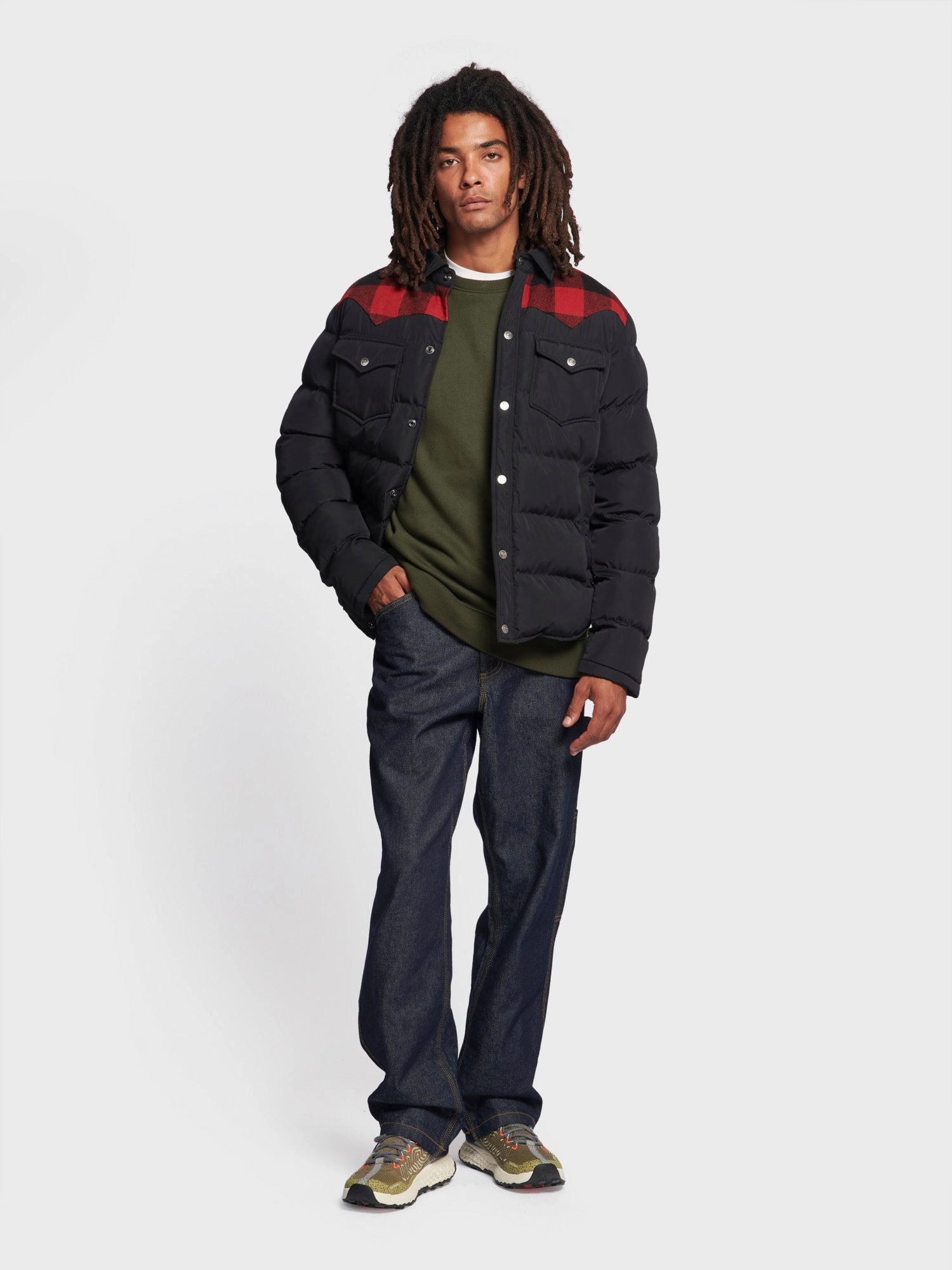 Rockford Jacket in Black Softshell Fabric Weekend Outing Wear