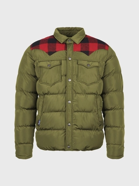 Noise Reduced Fabric Smooth Zipper Track Rockford Jacket in Capulet Olive