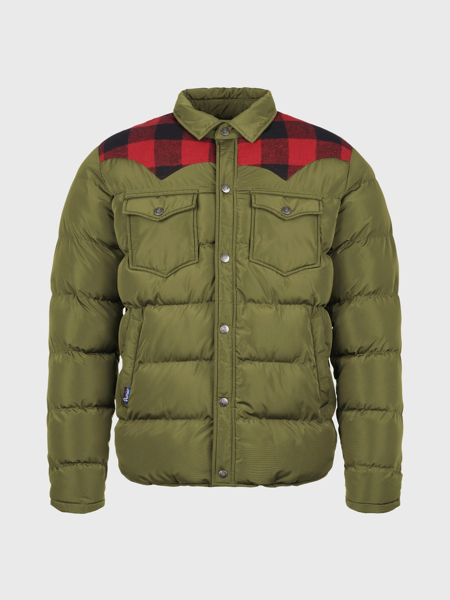 Noise Reduced Fabric Smooth Zipper Track Rockford Jacket in Capulet Olive
