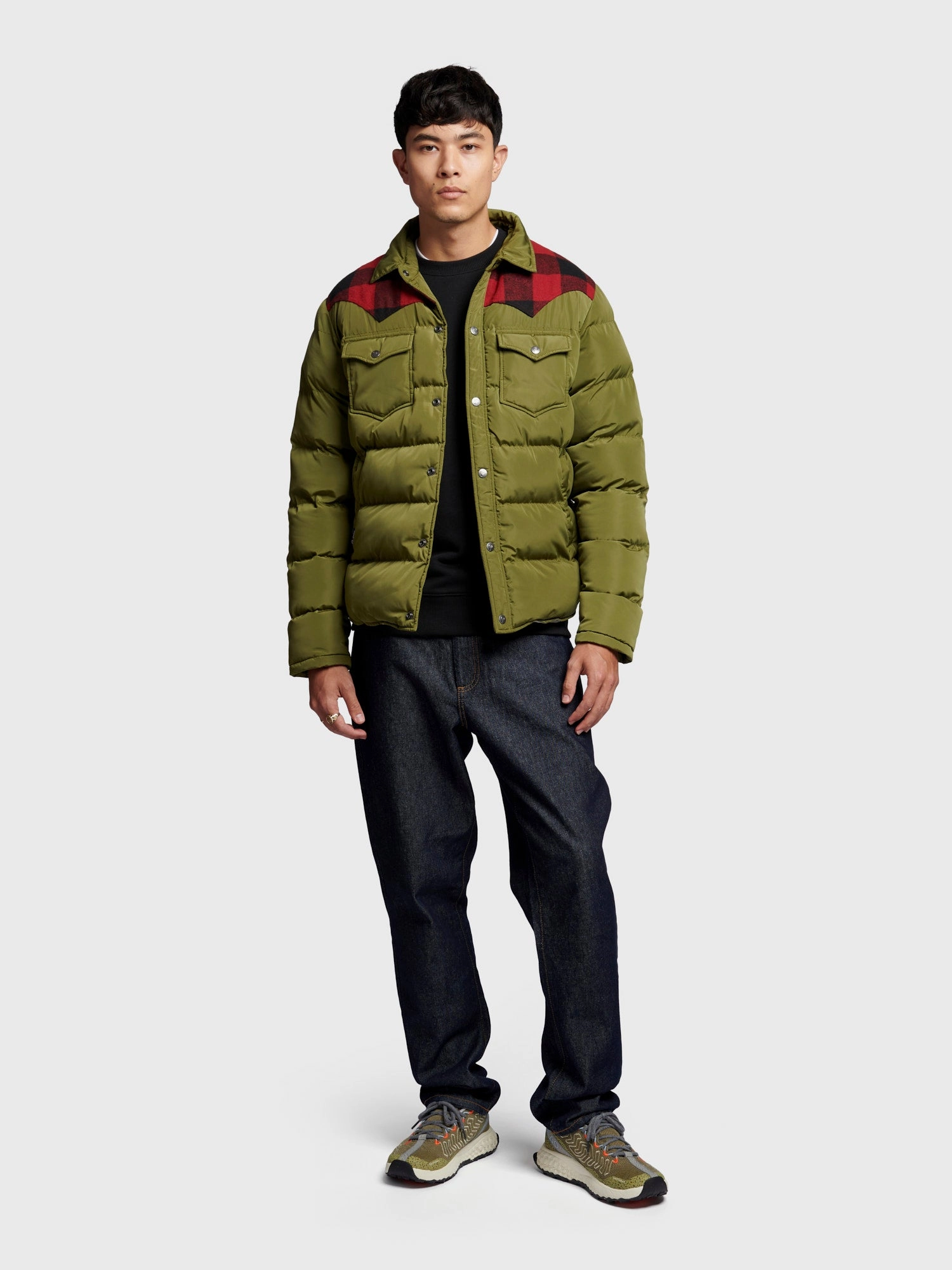 Cozy Design Lightweight Polyester Blend Rockford Jacket in Capulet Olive