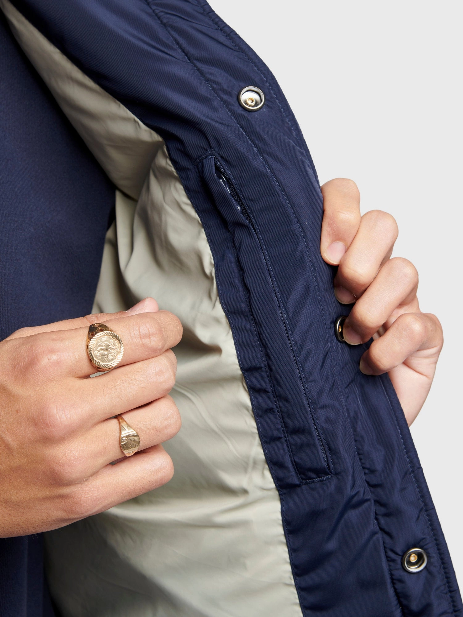 Crisp Look Rockford Vest in Navy Blue