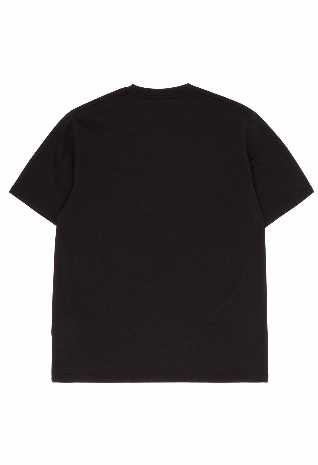 Summer cool Layered Collar Structure Gramicci One Point Logo T-Shirt - Black