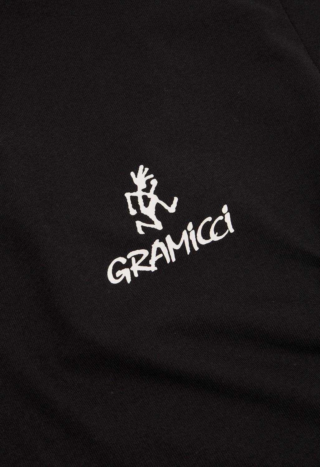 Gramicci One Point Logo T-Shirt - Black Seasonal Must-Have Soft and Light Wear