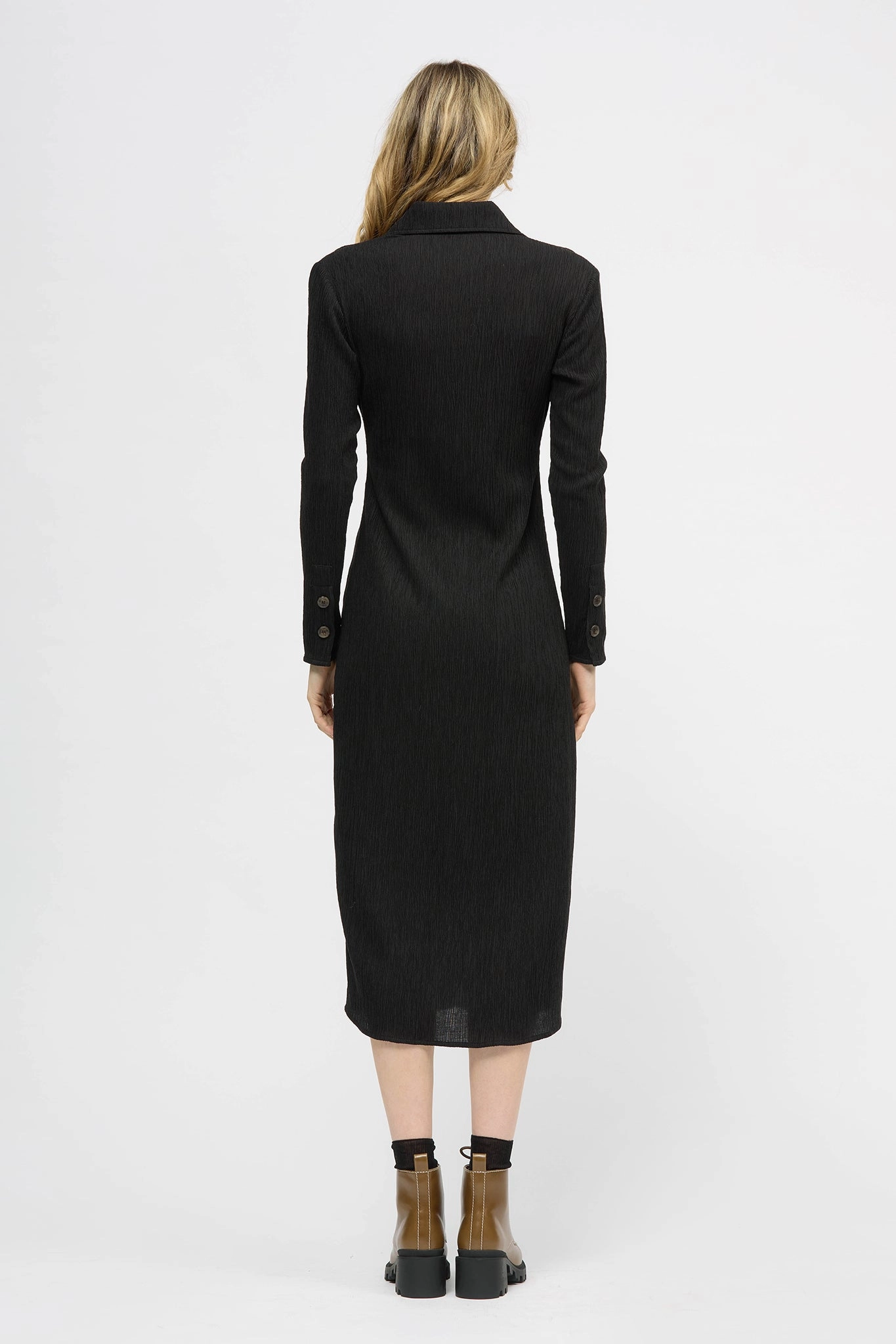 Flowing Design Noble Aura Keel Dress Black