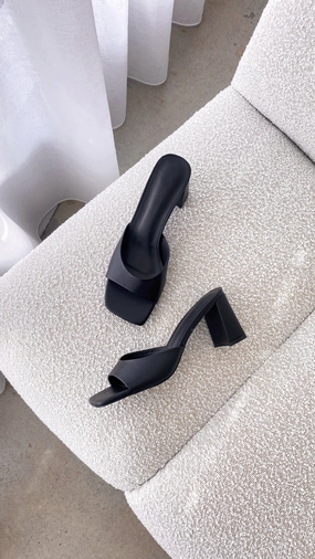 Fast Ship Platform Heel Nattie Heel - Black