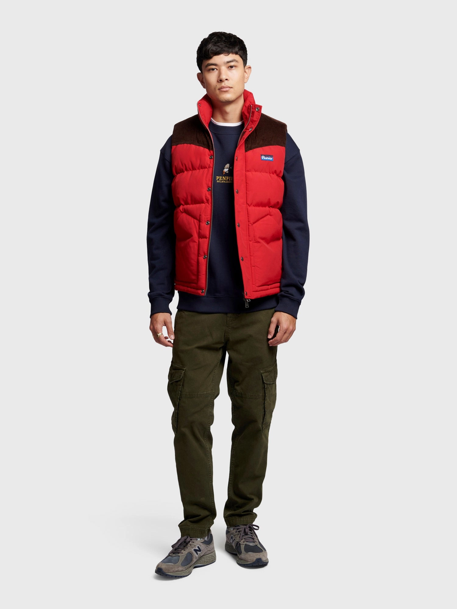 Easton Vest in Equestrian Red Cold Outfit Durable Design