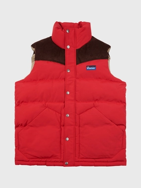 Easton Vest in Equestrian Red Detachable Layers