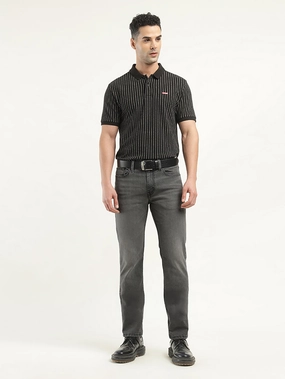 Spring Mood Affordable Casual Friday Durable Athlete Fit Men's 512 Black Slim Tapered Fit Mid Rise Jeans