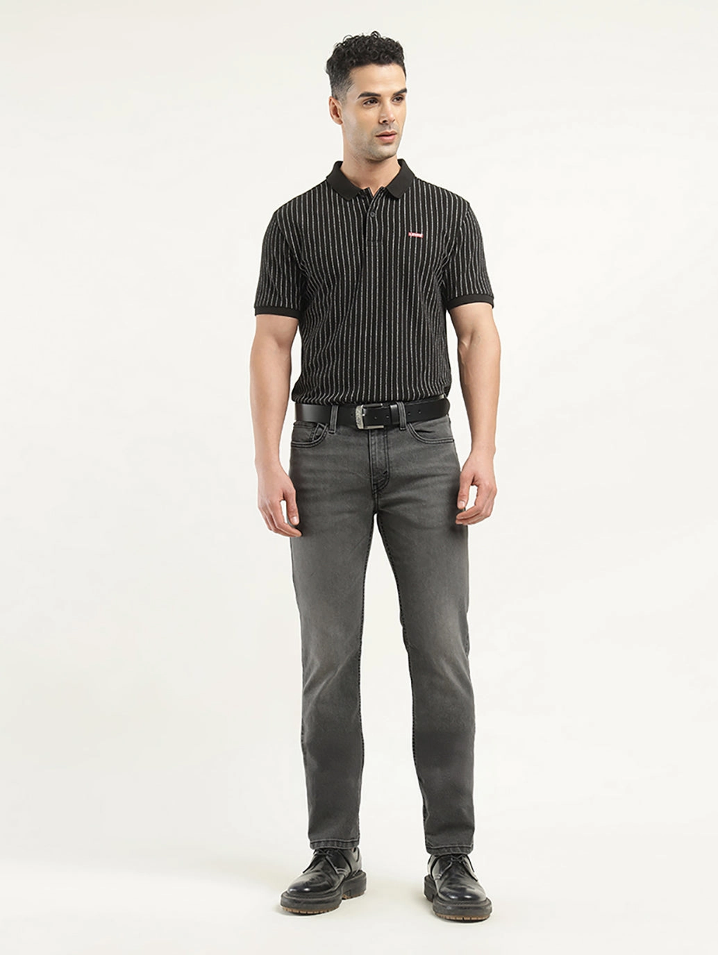 Spring Mood Affordable Casual Friday Durable Athlete Fit Men's 512 Black Slim Tapered Fit Mid Rise Jeans