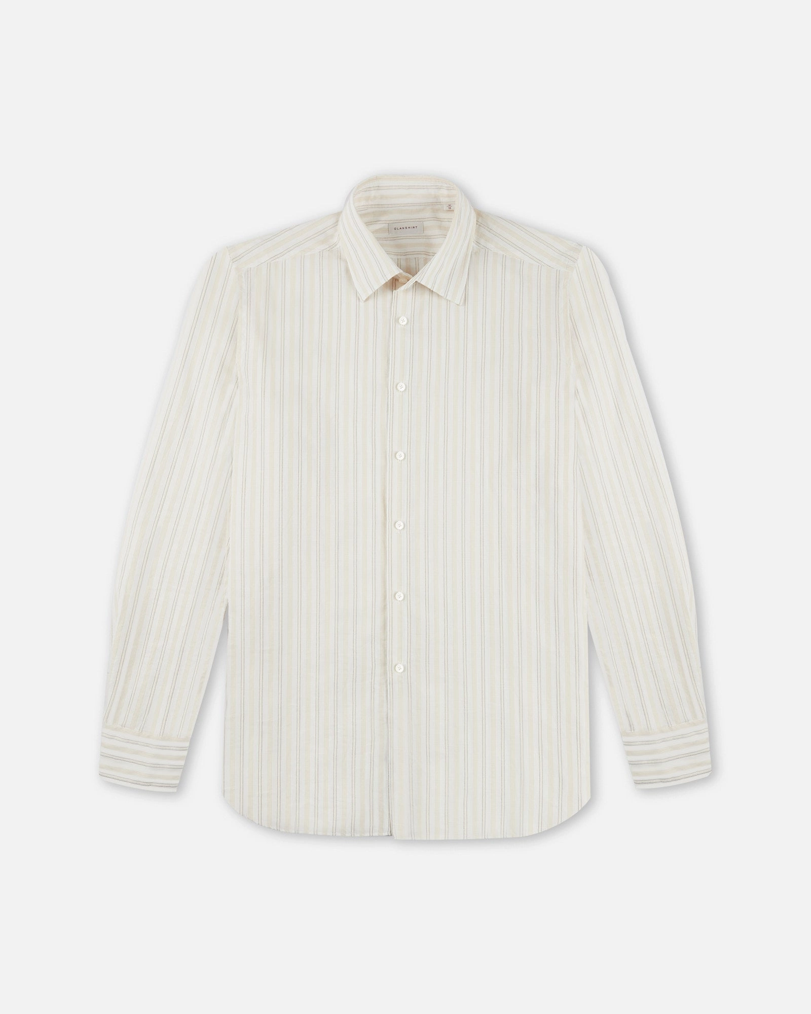 Regular-fit cotton shirt High Neck Layered Collar