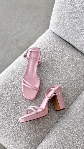 Shiloh Heel - Baby Pink Birthday Bash