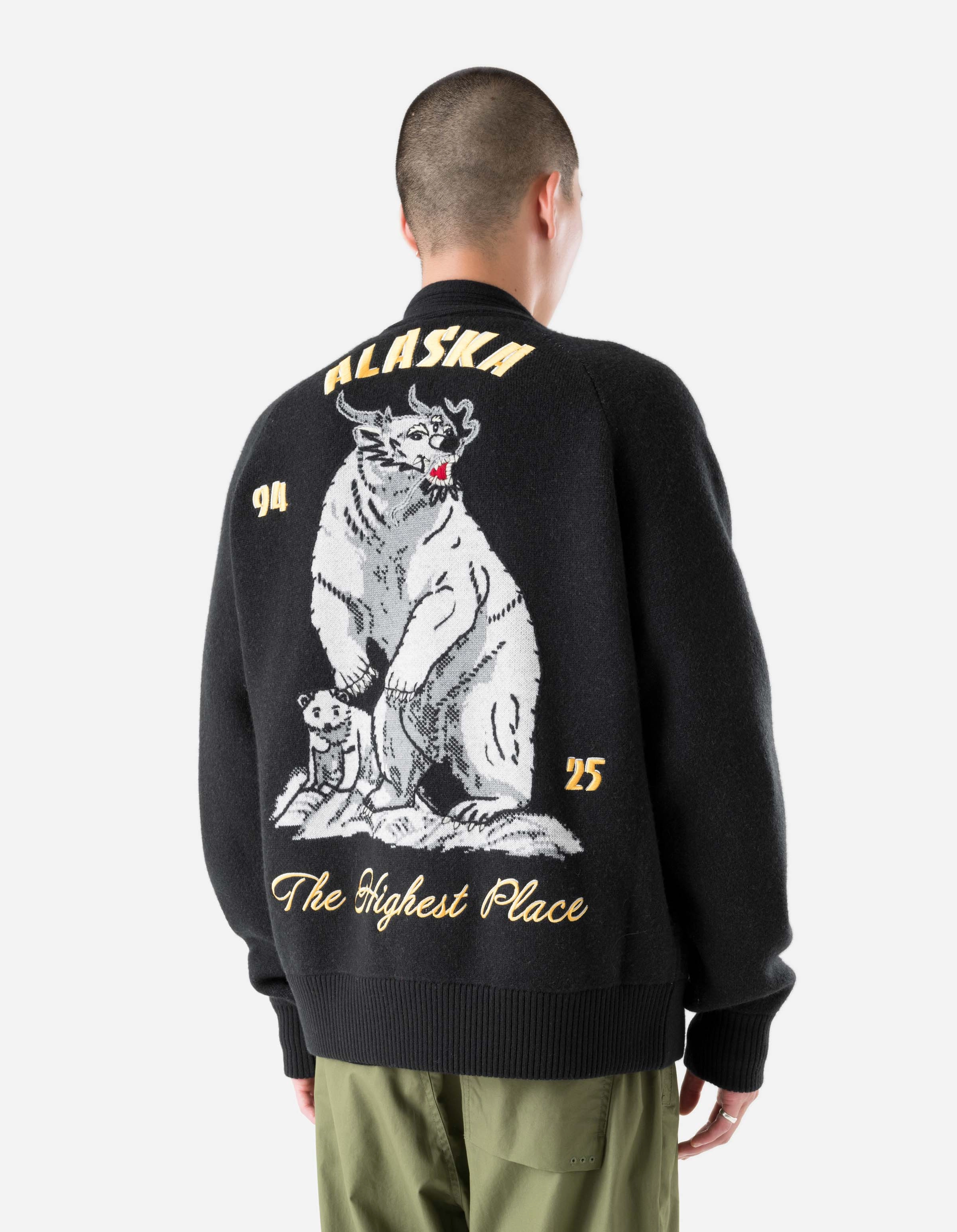 Draft Block 2203 Maharishi Knitted Tour Kimono Black