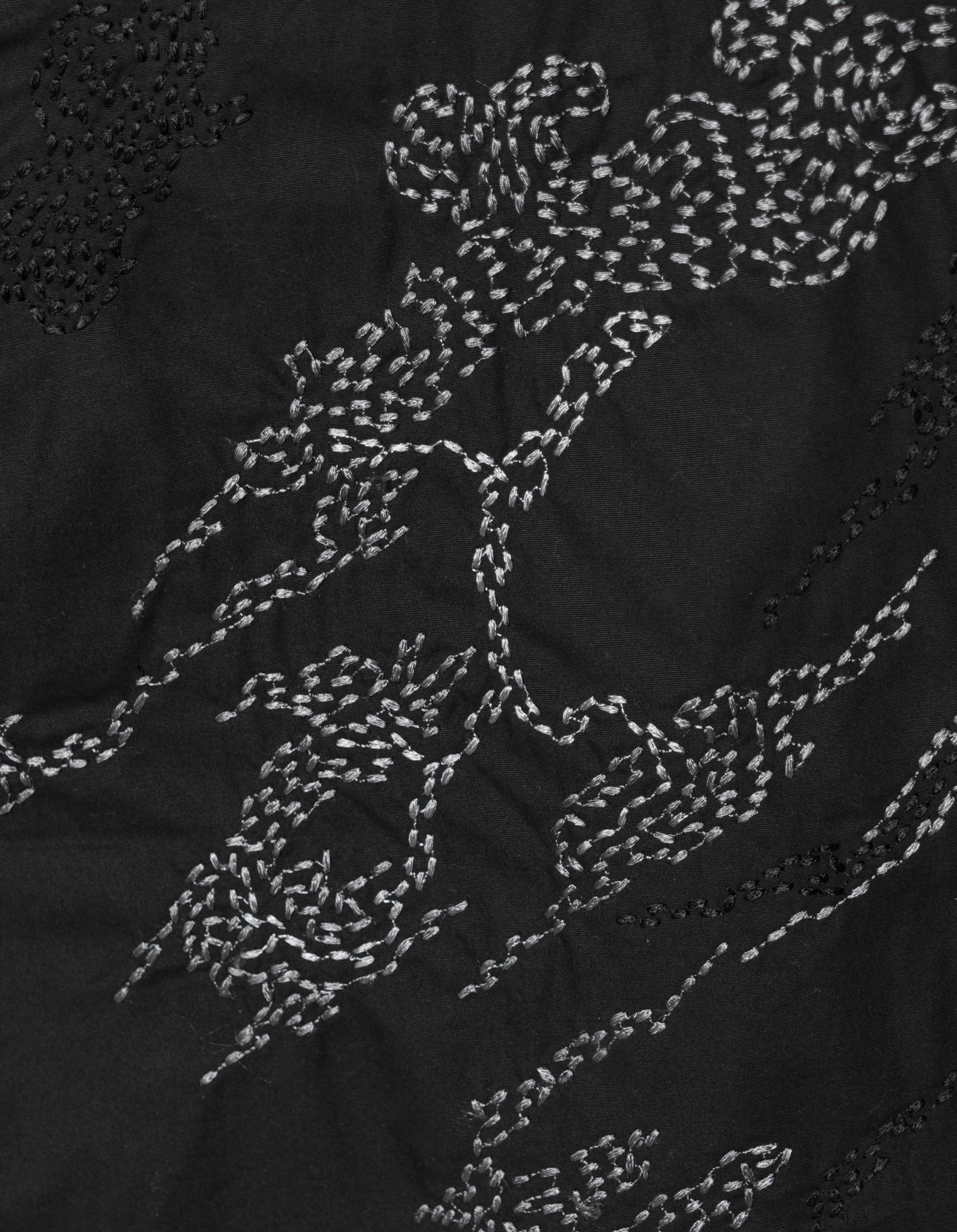 Performance Wear Tagless Design 6238 Sashiko Bonsai Snoshorts Black
