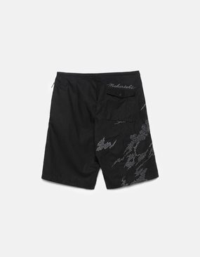 6238 Sashiko Bonsai Snoshorts Black Multi Pocket Functionality Trendy Vibe