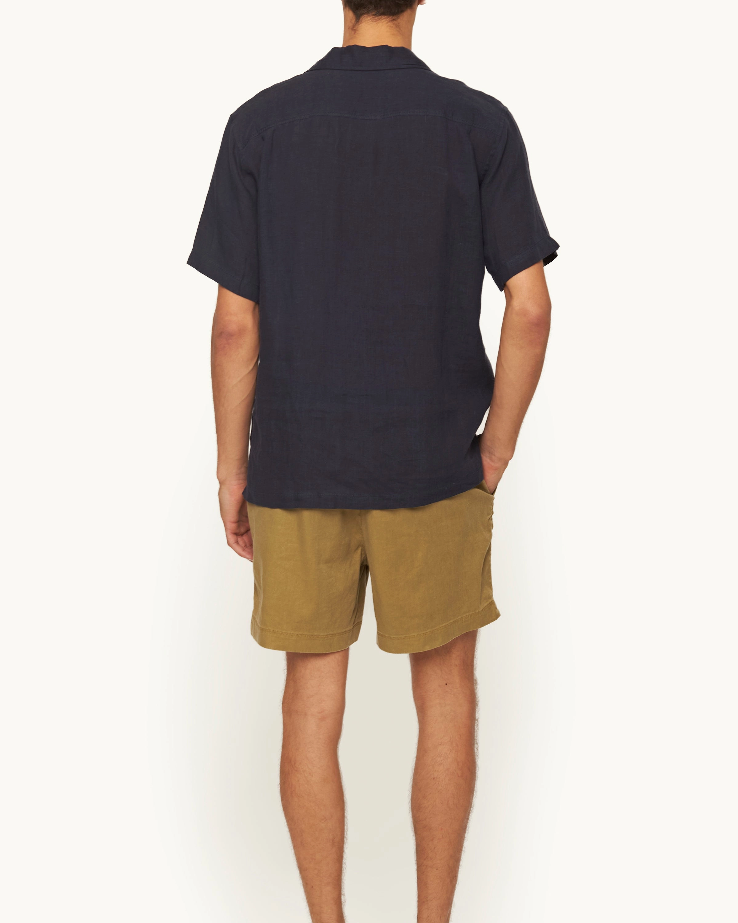 Bulldog Garment Dye Reflective Trim Detail Stretch Woven Fabric