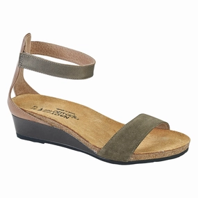 Pixie Sandal (5016) - Oily Olive / Arizona Tan / Pewter Trendy Summer Shoes Comfy Feel