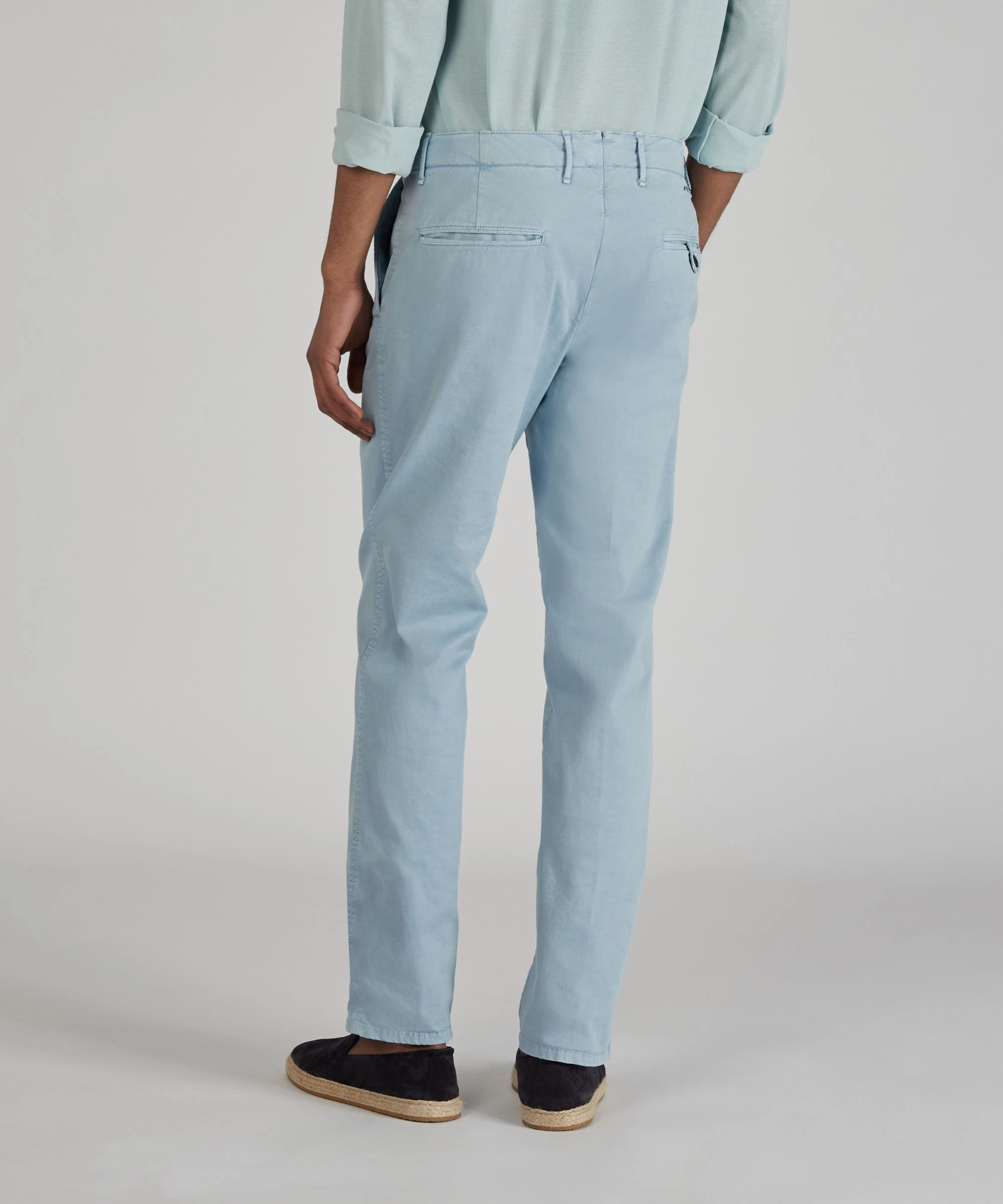Ripstop Fabric Technology Slim-fit certified stretch gabardine trousers