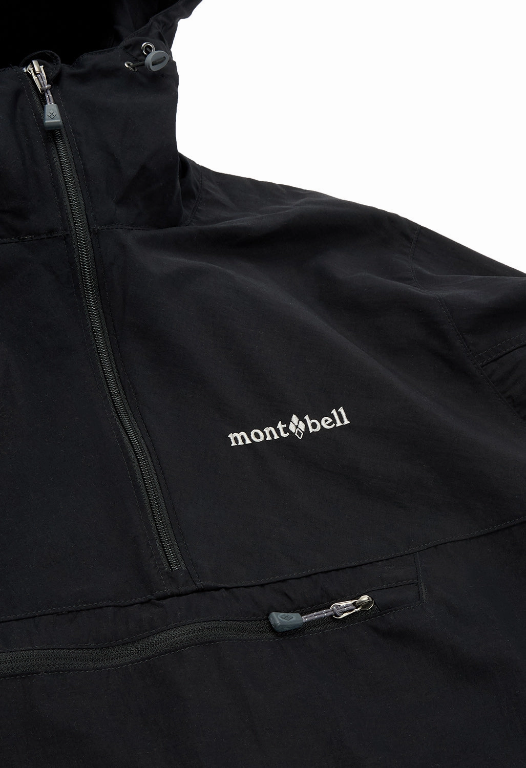 Static Dissipating Threading hypoallergenic material Montbell O.D. Anorak - Black