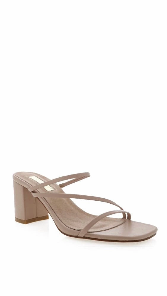 Ankle Strap Yazmin Heel - Nude