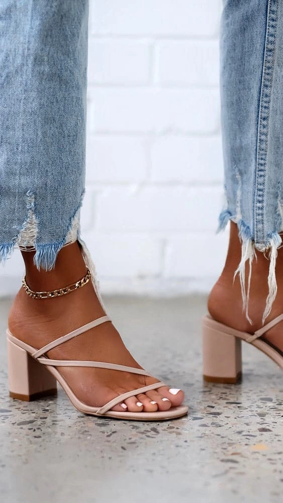 Comfy Walk Fashionable Boots Yazmin Heel - Nude