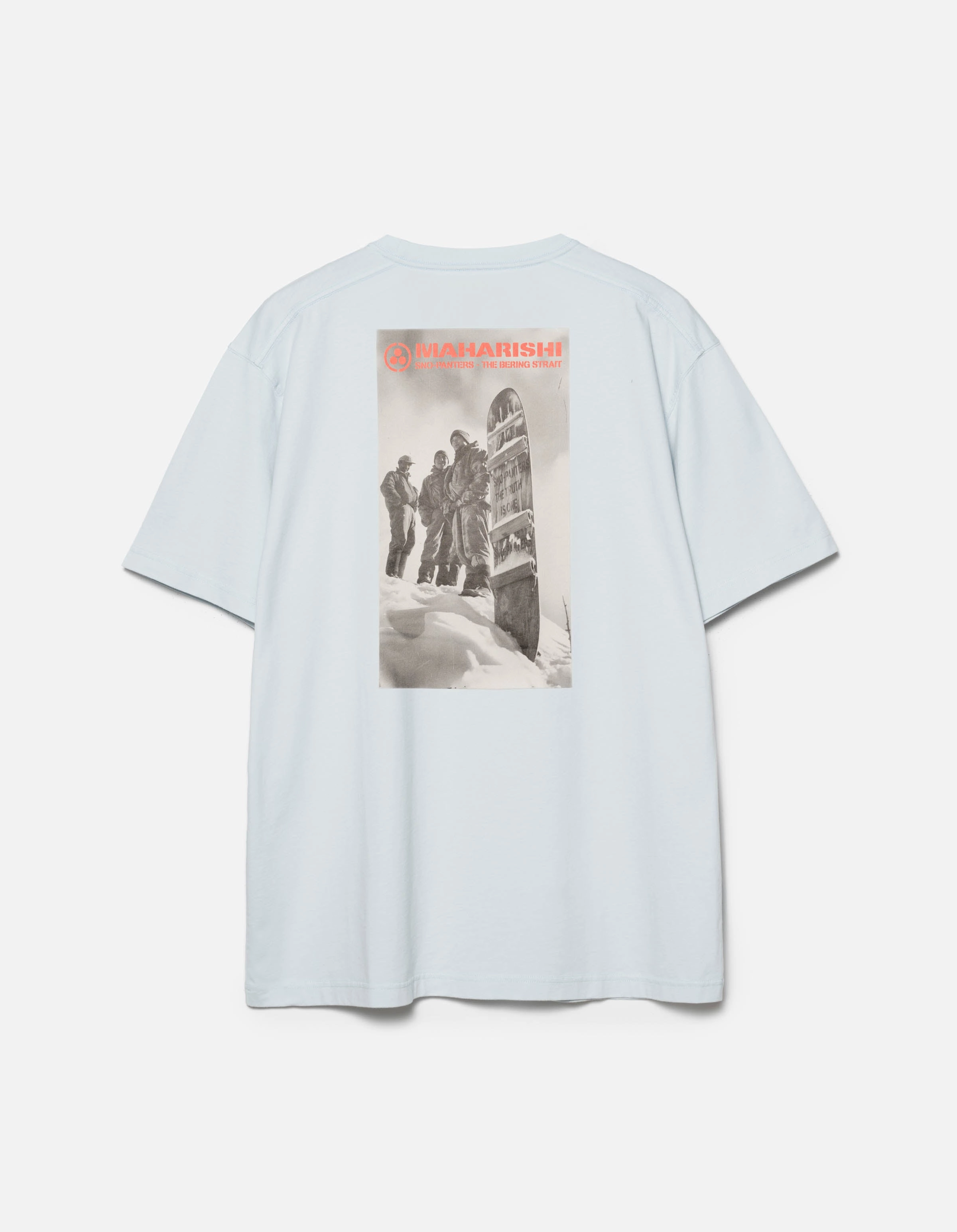 Tapered Cut 2201 Sno Panters Snowboard S/S T-Shirt Ice Blue