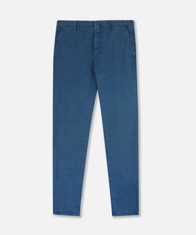 Slim-fit certified stretch gabardine trousers Sleek Waist Chill Fit