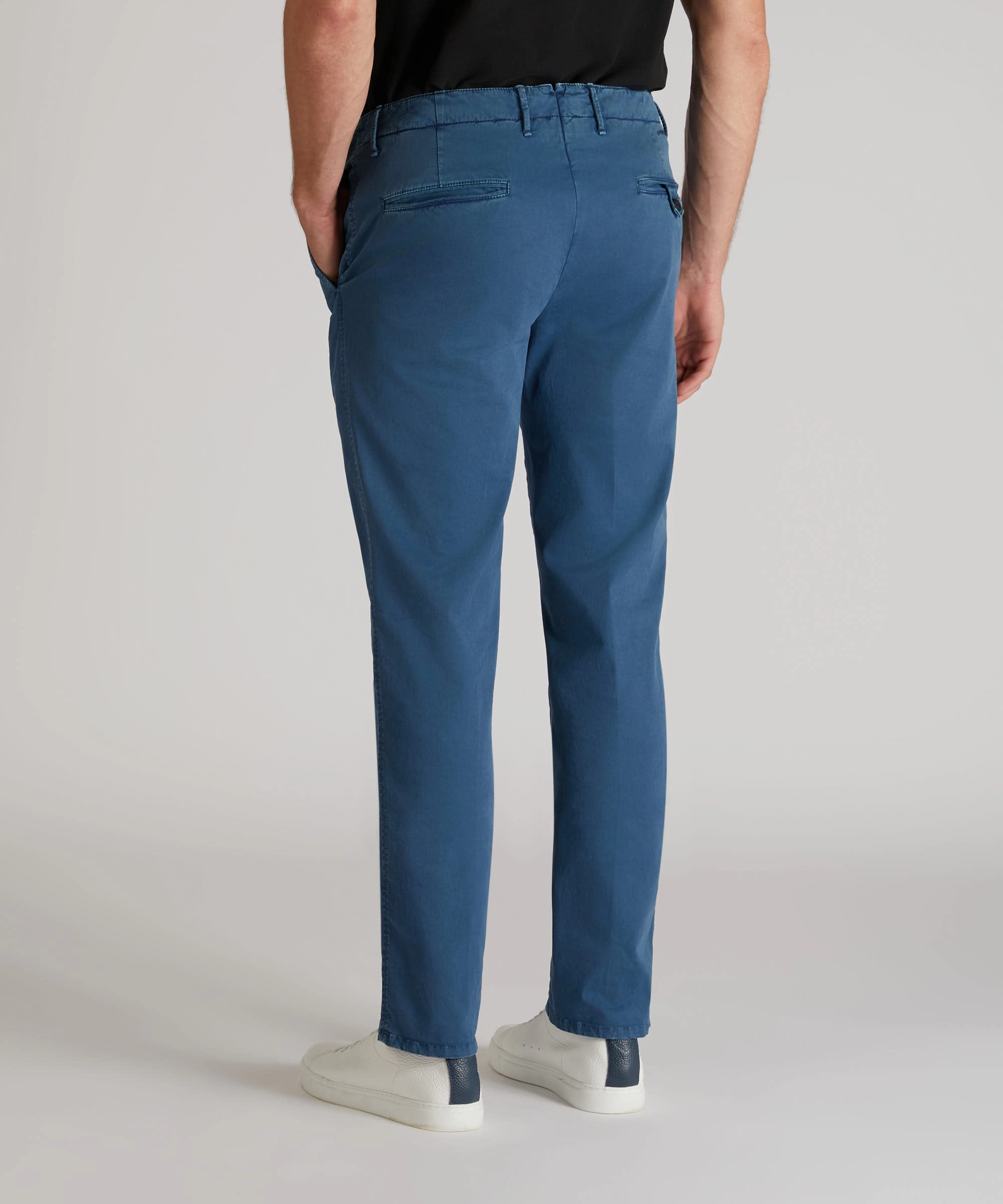 Quick Change Slim-fit certified stretch gabardine trousers