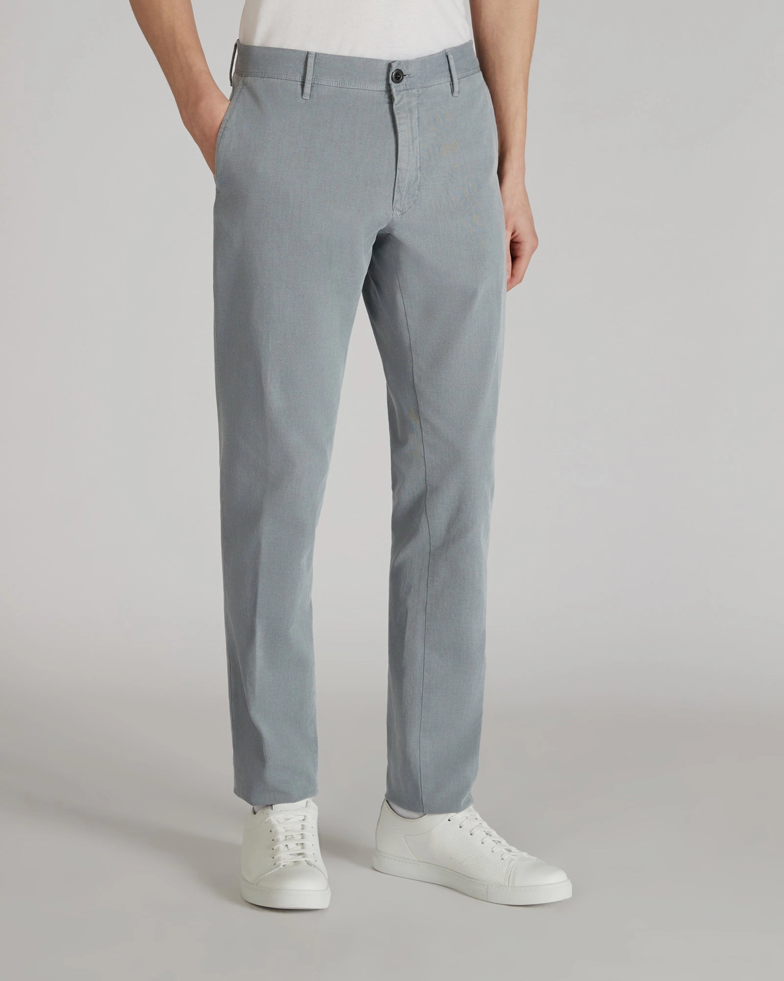 All Day Use Slim-fit cotton twill trousers