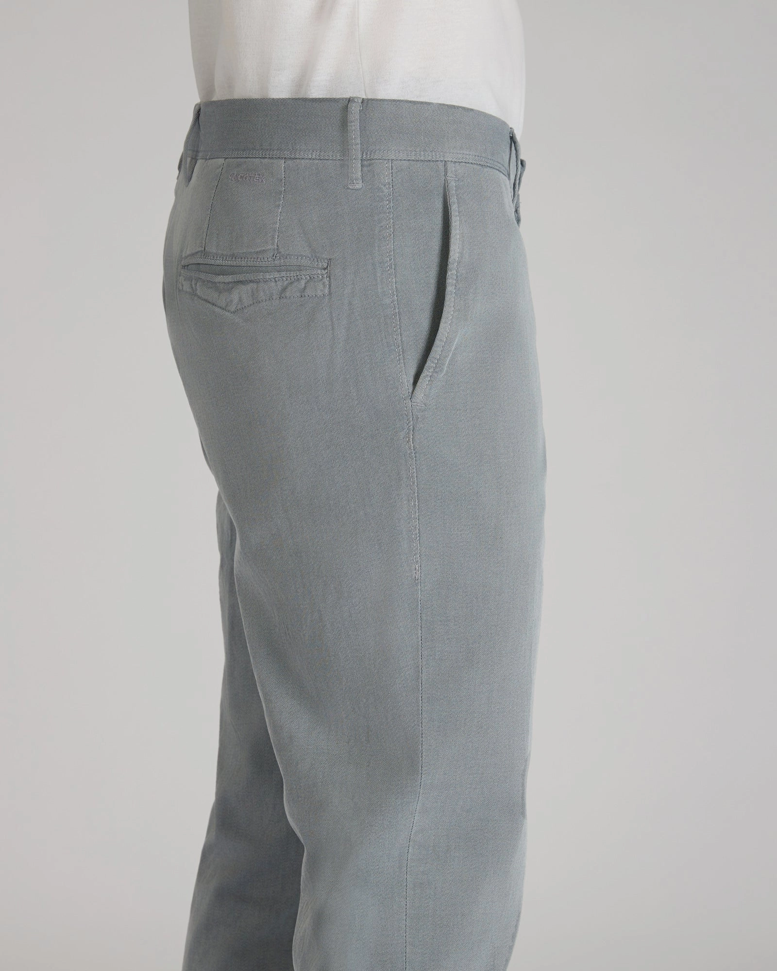 Slim-fit cotton twill trousers Form Fit Comfort