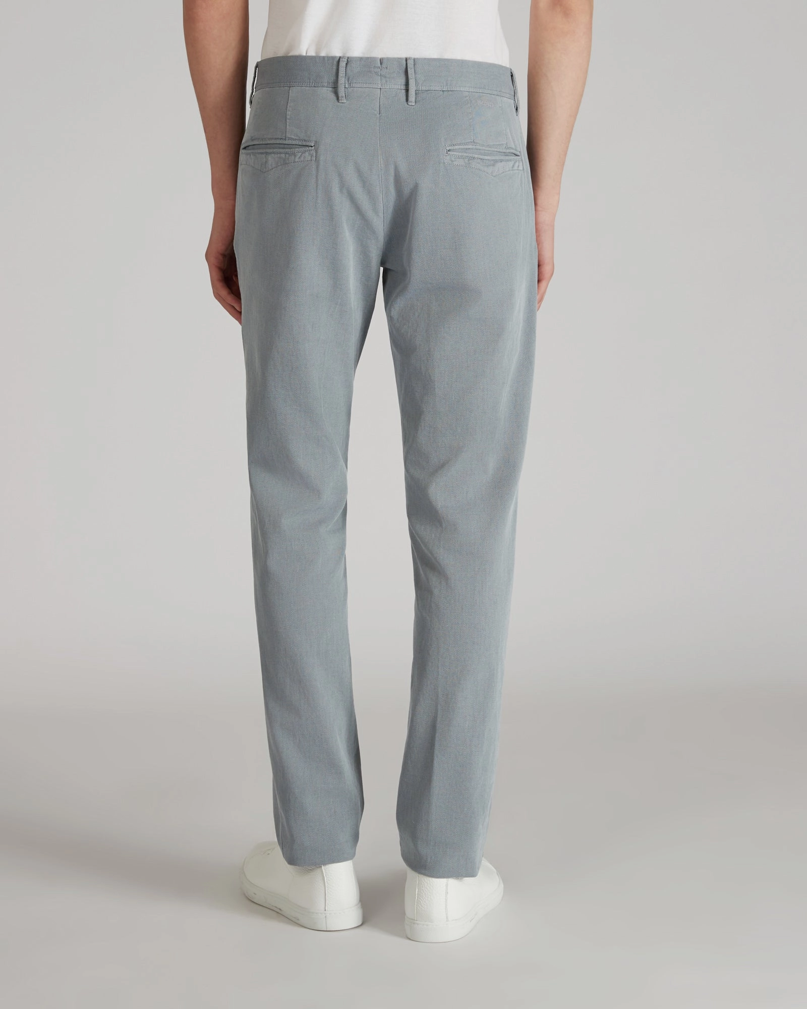 Stretchable Fit Slim-fit cotton twill trousers
