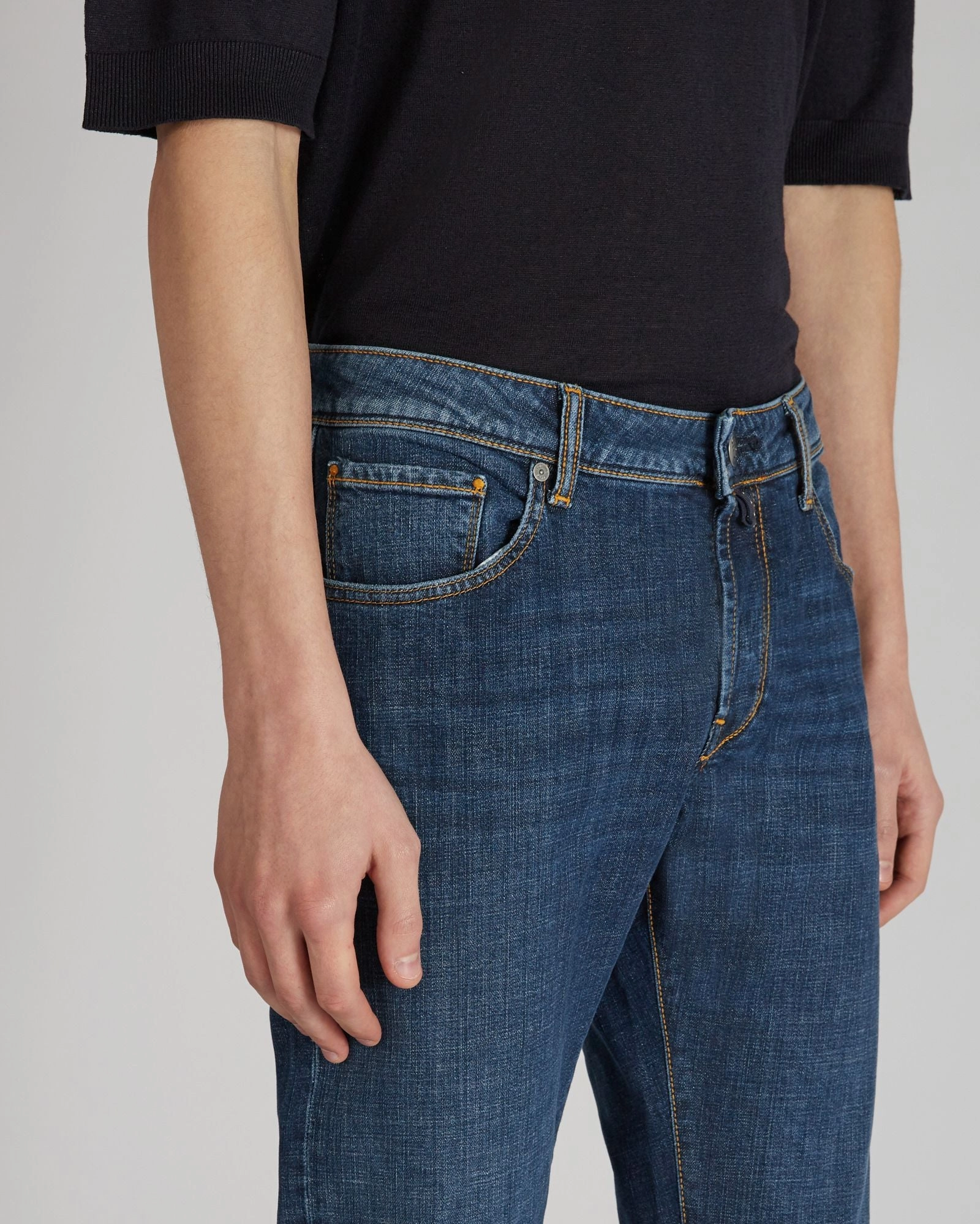 Slim-fit five-pocket stretch denim trouser Urban Ready