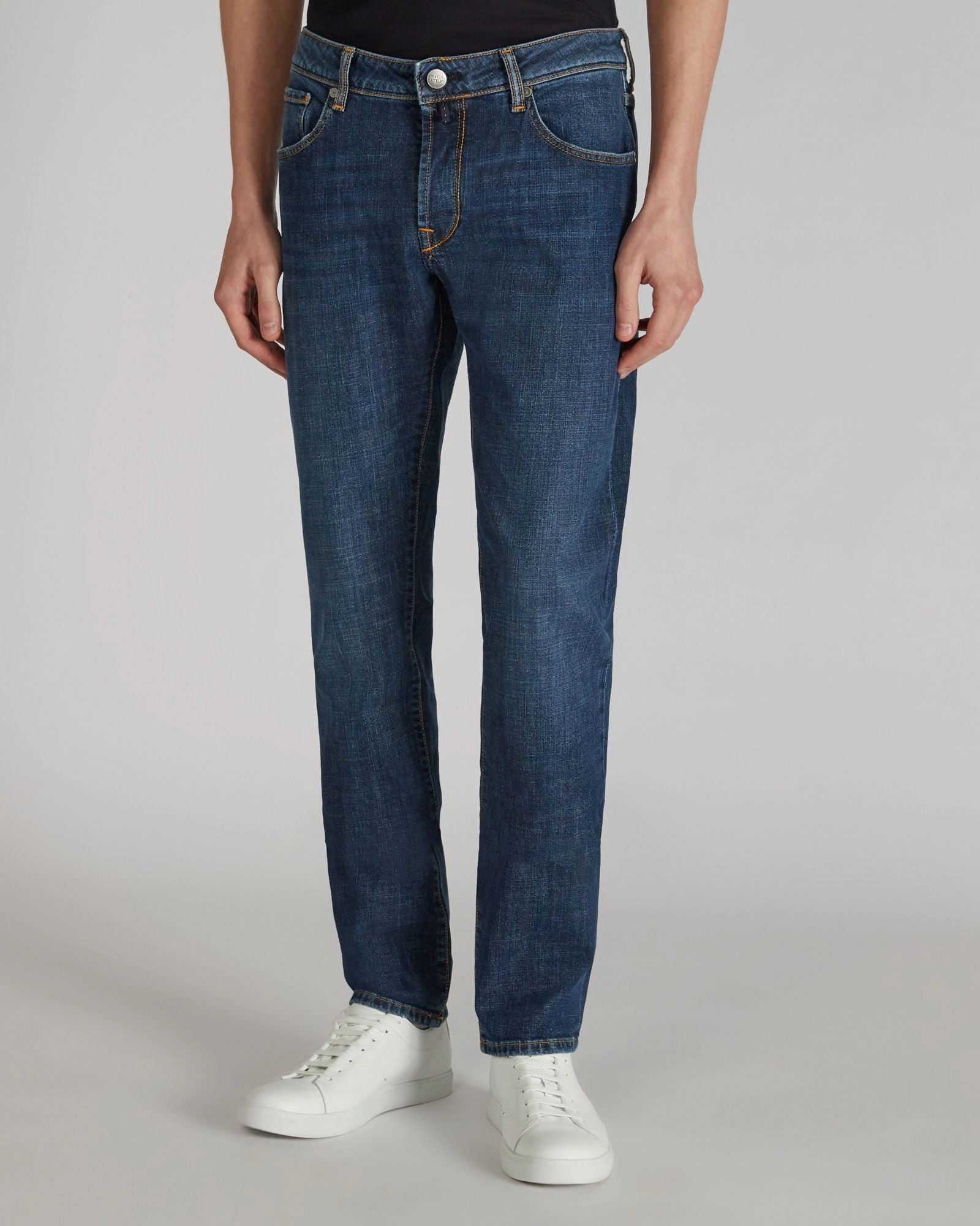 Slim-fit five-pocket stretch denim trouser Fresh Fit FadeResistant