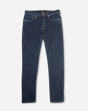 Breathable Style Stain Release Finish Slim fit five-pocket stretch denim trousers