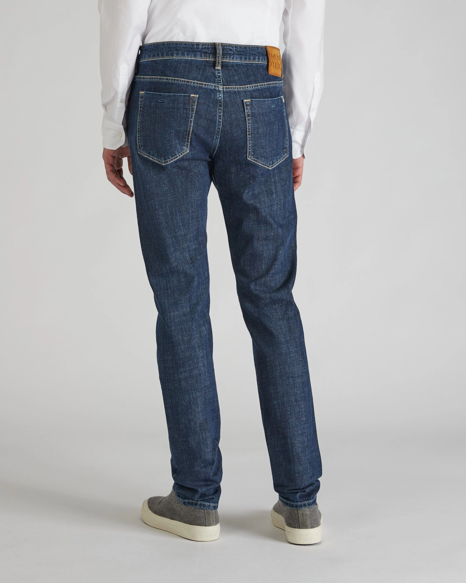 Slim fit five-pocket stretch denim trousers Durable Activewear