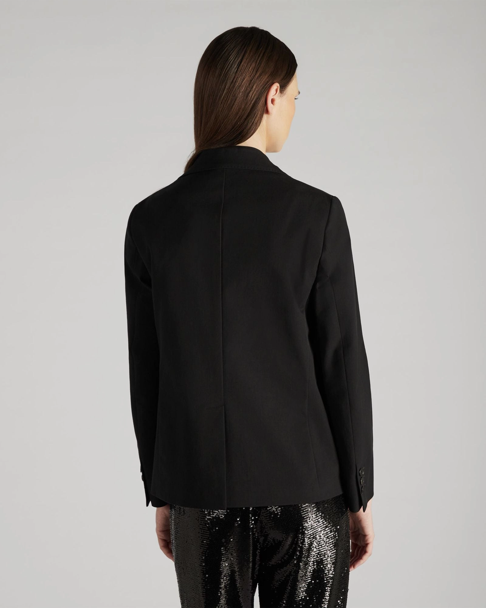 Slim fit jacket in two-way stretch gabardine Temperature Regulating Tech