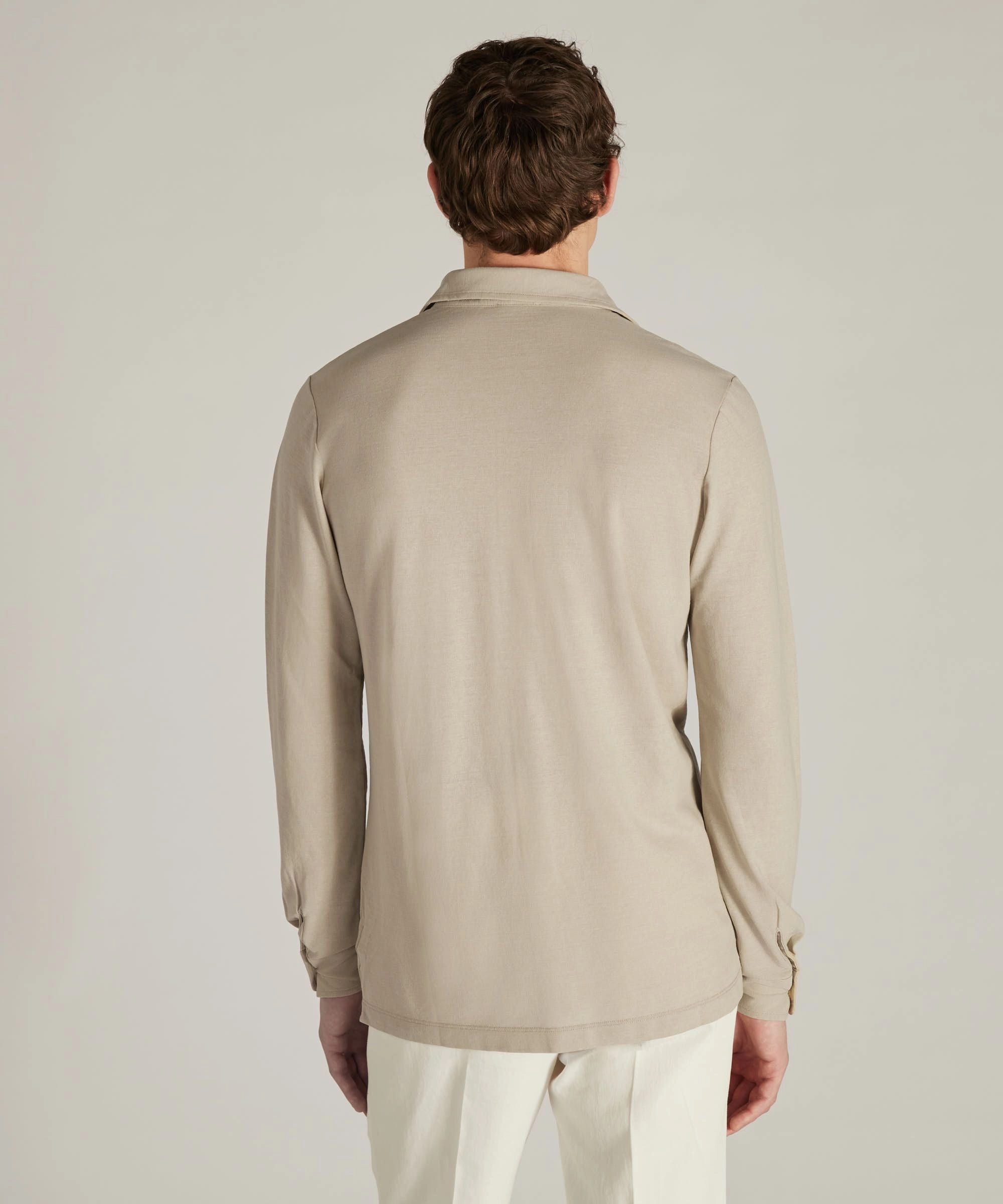 Gradient effect Easy Styling Slim-fit organic IceCotton shirt