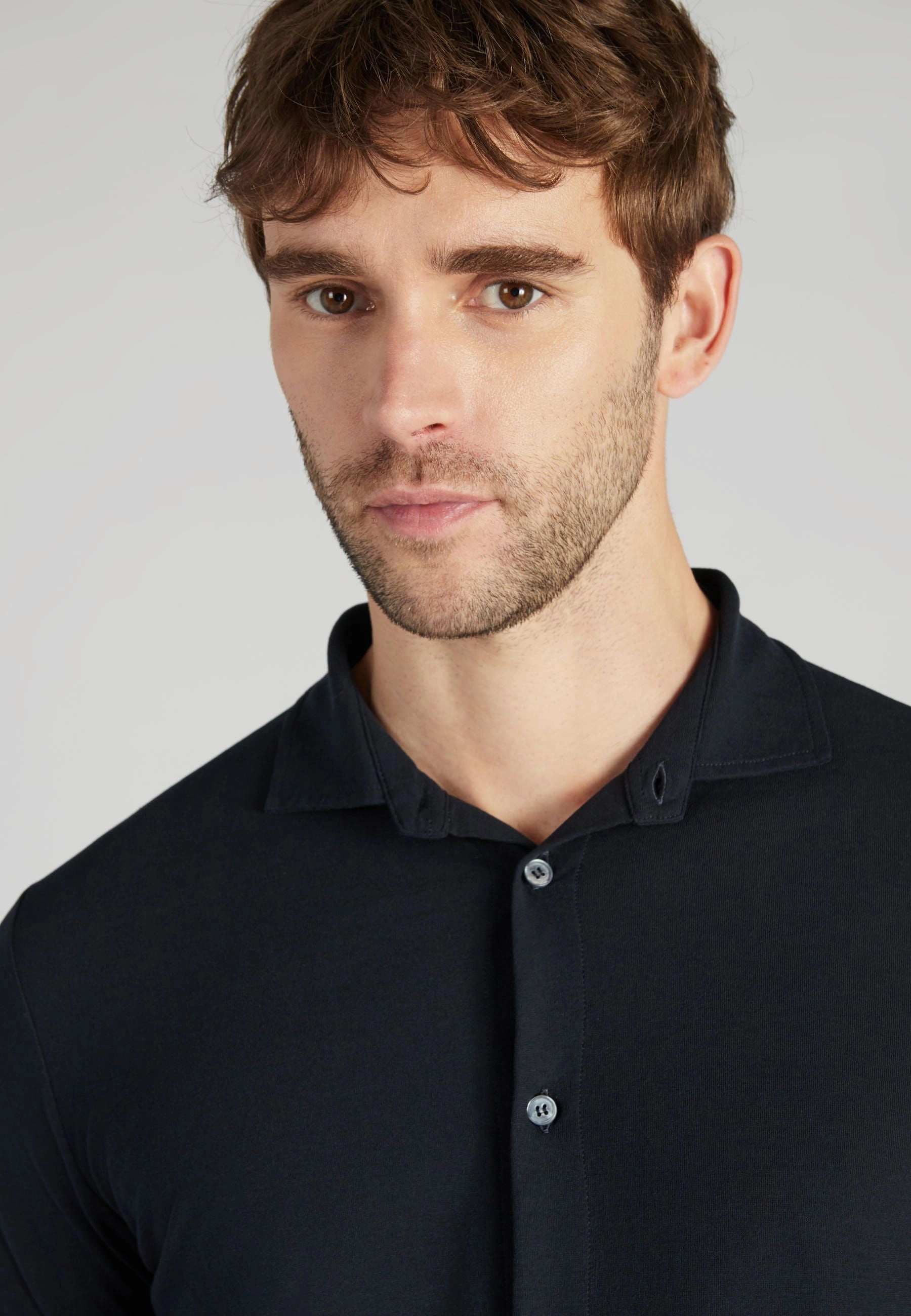 checkered pattern Slim-fit organic IceCotton shirt