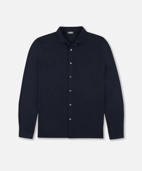 Abstract print Soft Material Slim-fit organic IceCotton shirt