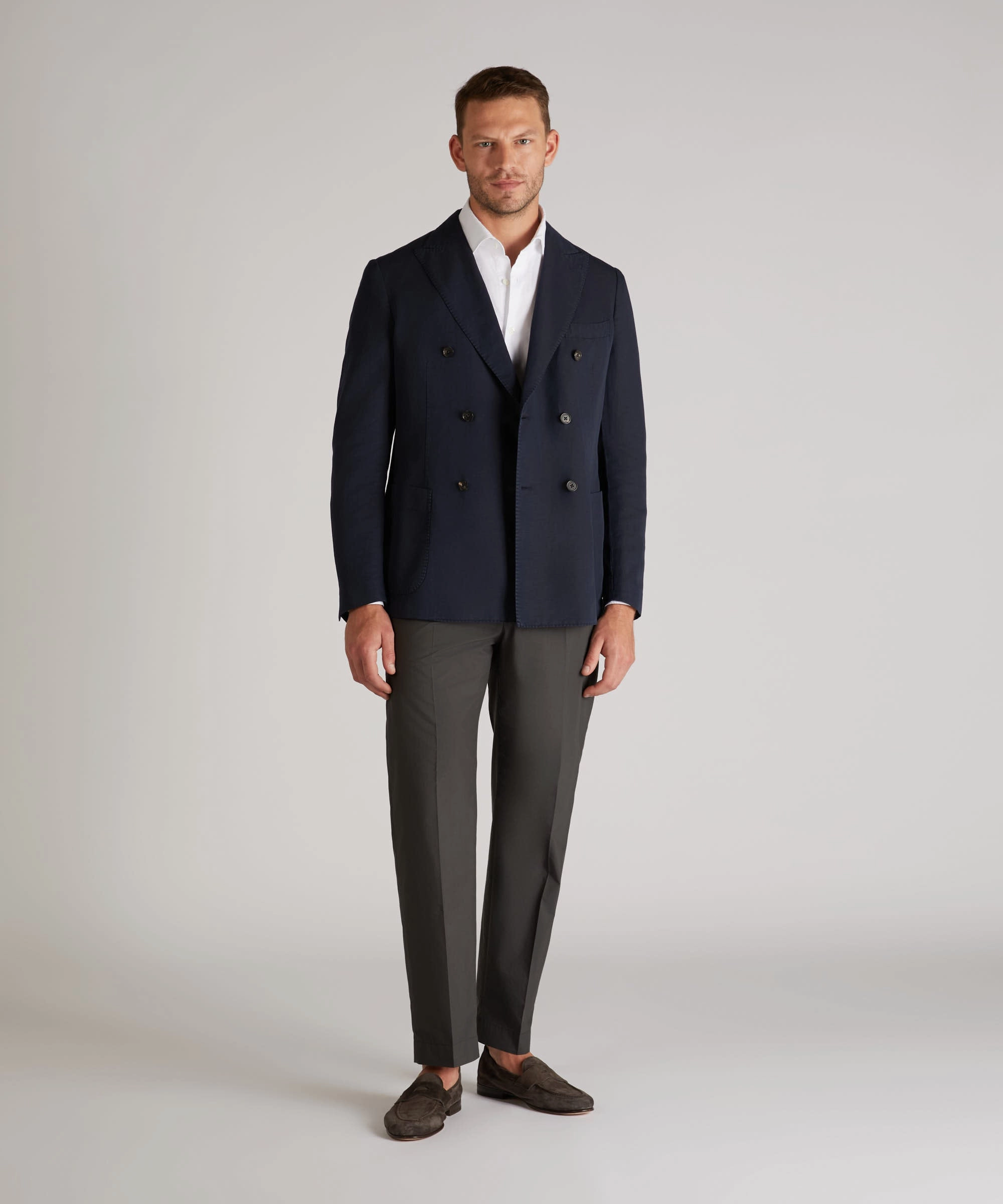 Slim-fit Oxford cotton shirt Essential Layer