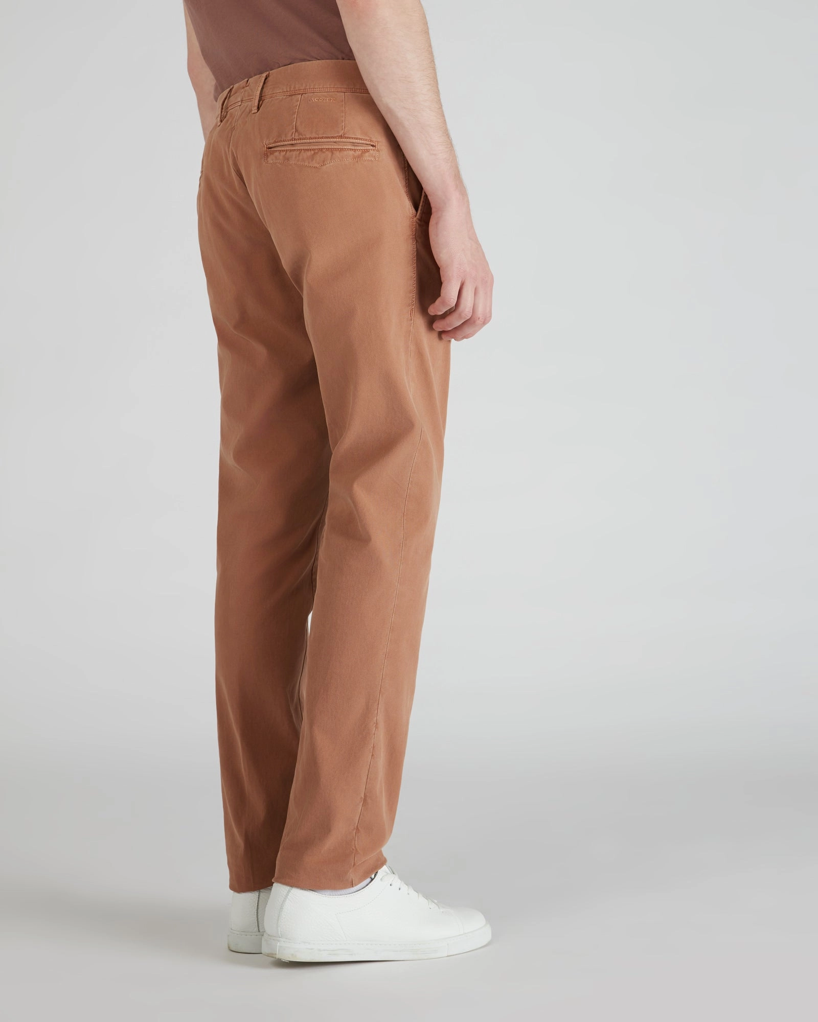 Slim-fit panama cotton trousers Light and Cozy Wrinklefree