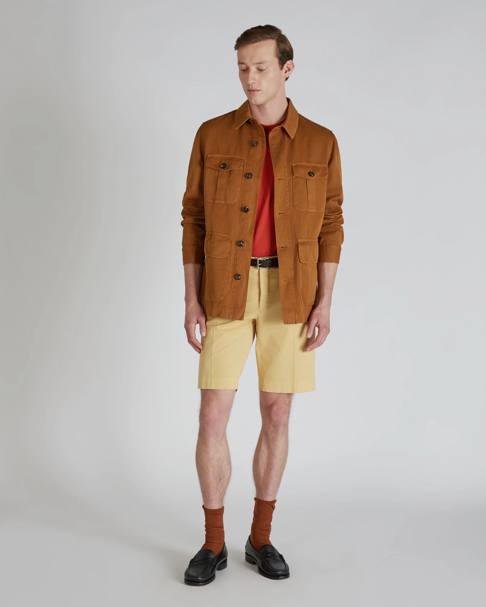 Core Ease ReflectiveTrim Slim-fit Royal Batavia Bermuda shorts