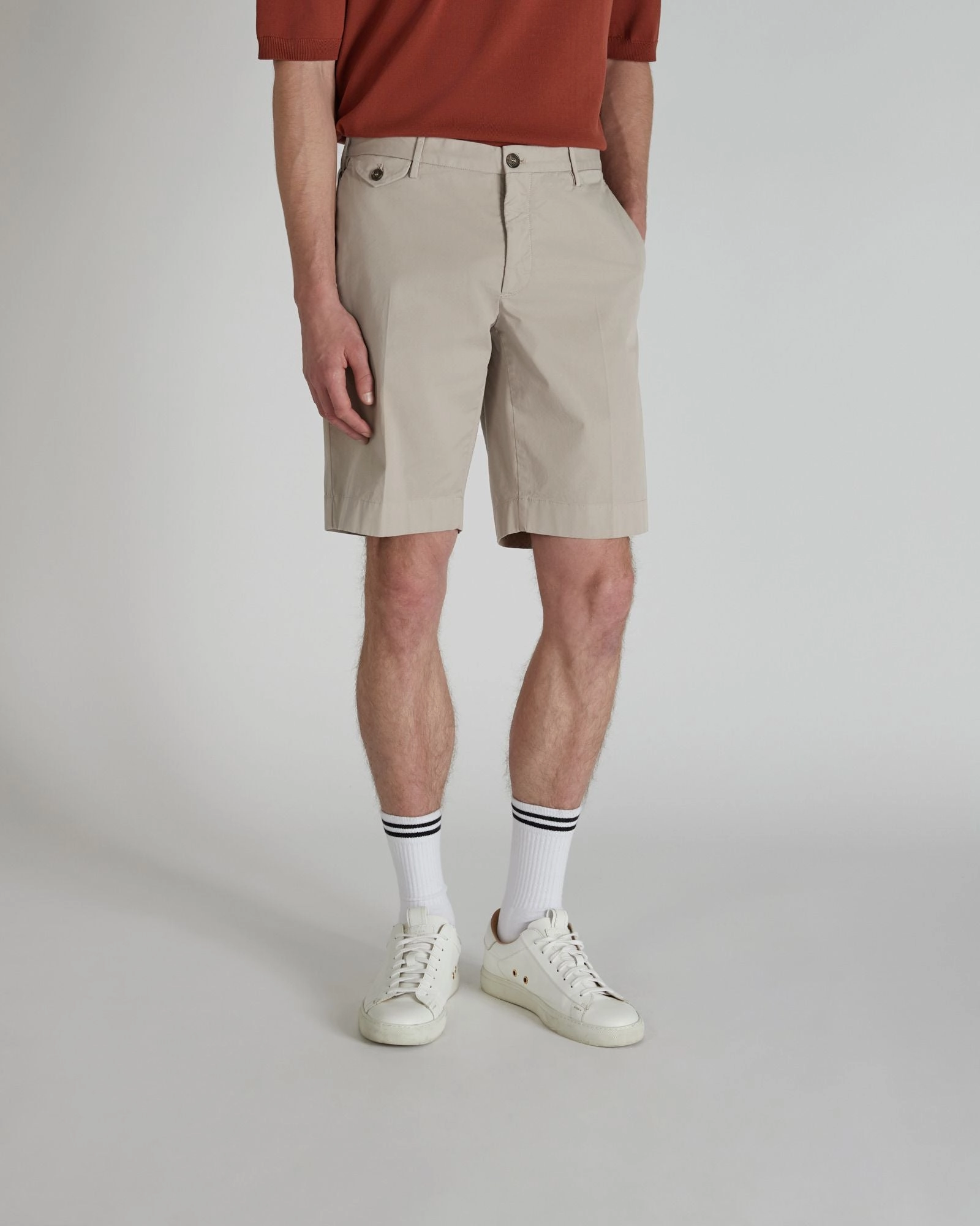 Ripped design Slim-fit Royal Batavia Bermuda shorts